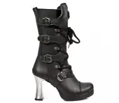 Women's high boots NEW ROCK - VEGAN NEGRO ** VEGAN **, PLATAFORMA 41