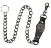 Chain Pentagram - Dark Silver