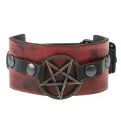 Bracelet Pentagram - red