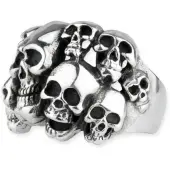 Ring ETNOX - Skulls 62