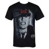 t-shirt metal men's AC-DC - BIG FACE ANGUS - LIQUID BLUE M