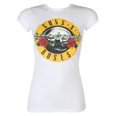 t-shirt metal women's Guns N' Roses - Classic Logo - ROCK OFF M