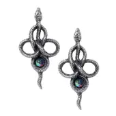 earrings ALCHEMY GOTHIC - Tercia Serpent - Pewter