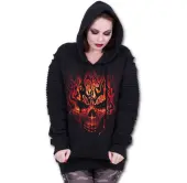 hoodie women's - SKULL BLAST - SPIRAL S
