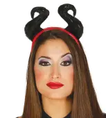 HALLOWEEN headband BLACK HORNS