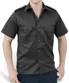 shirt SURPLUS - US Hemd 1/2 - BLACK S