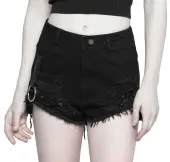 Women's shorts PUNK RAVE - Kuro Neko M
