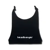 Children's hat headbanger in white - black - Metal-Kids