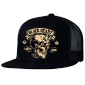 cap BLACK HEART - DEVIL SKULL - BLACK