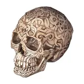 box to smalls Skull ""Celtic Skull Box""