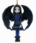 hanging decoration Fairy JASMINE BECKET GRIFFITH ""Purple Paper Heart""