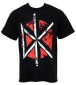 men's t-shirt Dead Kennedys - Distressed DK Logo - PLASTIC HEAD L