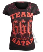 t-shirt hardcore women's - TEAM SATAN - AMENOMEN M