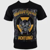 t-shirt metal men's Motörhead - Achtung g- Blk - ROCK OFF XXL