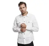 shirt men BRANDIT - Men Shirt Slim Weiss L