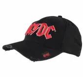 cap AC / DC - Red on White Logo - ROCK OFF