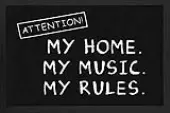 doormat (preposition) Attention My Home - ROCKBITES