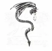 earrings ALCHEMY GOTHIC - Crystal Dragon Ear Wrap