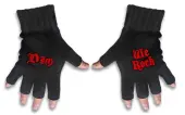 gloves fingerless Dio - Logo & We Rock - RAZAMATAZ