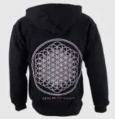 men's Sweatshirt Bring Me The Horizon - Flower Of Life Zip - Blk - ROCK OFF XXL