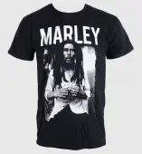 t-shirt men Bob Marley - Black & White - Blk - Bravado EU L
