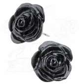 Black Rose earrings - ALCHEMY GOTHIC