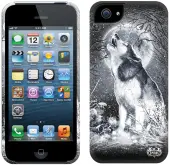 cover to cell phone SPIRAL - WHITE WOLF - IPHONE I5S