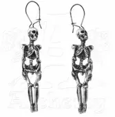 ALCHEMY GOTHIC Earrings - Skeleton