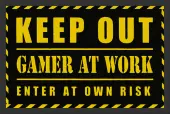 doormat ROCKBITES - Gamer At Work