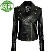 jacket women's (leather jacket) KILLSTAR - Vegan Biker - Black XL