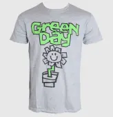 t-shirt men Green Day - Flower Pot - Grey - ROCK OFF XL