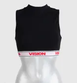 top women VISION - Crop Turtleneck - Black 14