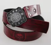belt SKULL - Red 120