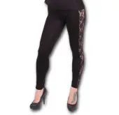 pants women (leggings) SPIRAL - Gothic Elegance M