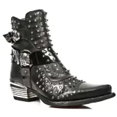 Boots NEW ROCK - Itali Black - Antik - West Negro-Acero 43