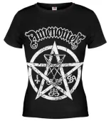 Women's t-shirt AMENOMEN - Pentagram - Black S