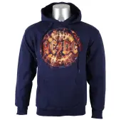 hoodie men's AC-DC - Navy Electric Explosion Logo - LIVE NATION M