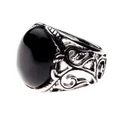 ring ETNOX - Big Black Ornament 65
