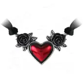 ALCHEMY GOTHIC choker - Bloodheart Rose
