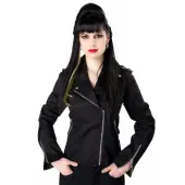 jacket women's BLACK PISTOL - Biker - Black XL