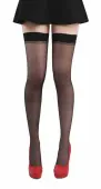 PAMELA MANN Stockings - Denier Plain Top Hold Ups - Black