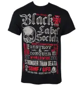 t-shirt metal men's Black Label Society - Destroy & Conquer - PLASTIC HEAD S