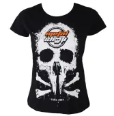 t-shirt metal women's - Black - METALSHOP XL