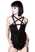 women's bodysuit KILLSTAR - Burn Baby - Black XL