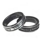 ALCHEMY GOTHIC ring - Demon Black & Angel White N