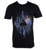 men's t-shirt Pink Floyd - DSOTM Blue Splatter - Black - ROCK OFF L