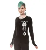 sweater women's HEARTLESS - HEAVEN - BLACK XL