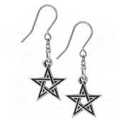 earring ALCHEMY GOTHIC - Black Star