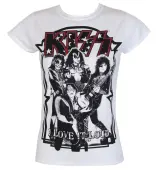 women's t-shirt KISS - I Love It Loud - HYBRIS XXL