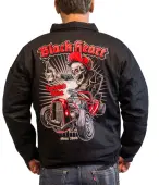 Men's spring-autumn jacket BLACK HEART - TWISTER RIDE - BLACK M